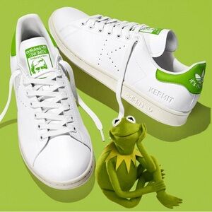 Adidas Stan Smith White and Green Sneakers SZ 6 men’s & SZ 8 womens